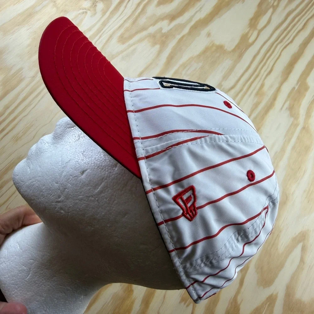 New Era 9TWENTY Youth MiLB Billings Mustangs Pinstripe Baseball Hat Red White